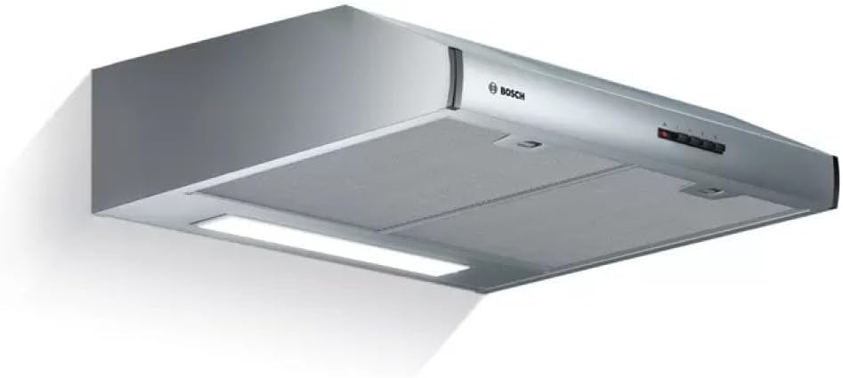 Bosch, Cappa aspirante, DUL63CC55, 350 m³/h, 26,6 cm, 64,6 cm, Argento, acciaio inox, illuminazione LED
