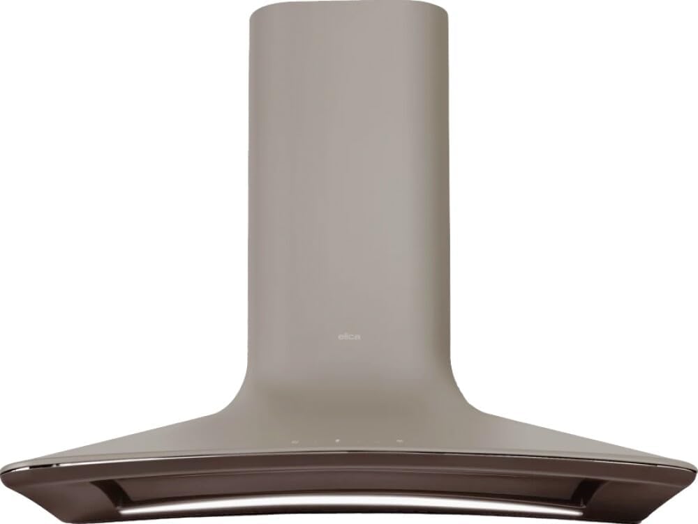 Cappa aspirante, Elica, 580 m³/h, 7 W, 85 cm, Marrone, alluminio, illuminazione LED