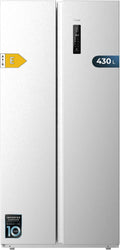 Cecotec, Frigorifero combinato, 430 L, 176 cm, 84 cm, Argento, No Frost, motore inverter