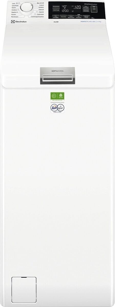 Lavatrice, EW8T337A, Electrolux, 7 kg, 30°C, 40 litri, Bianco