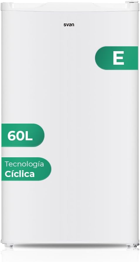 Congelatore verticale, SCV85502E, SVAN, 40 dB, 60 litri, Nero