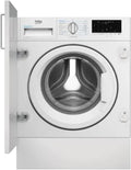 Beko, Lavatrice, WIT8A4BW, 8 kg, 82 x 60 x 55 cm, 70 dB, Bianco, acciaio inox, motore inverter