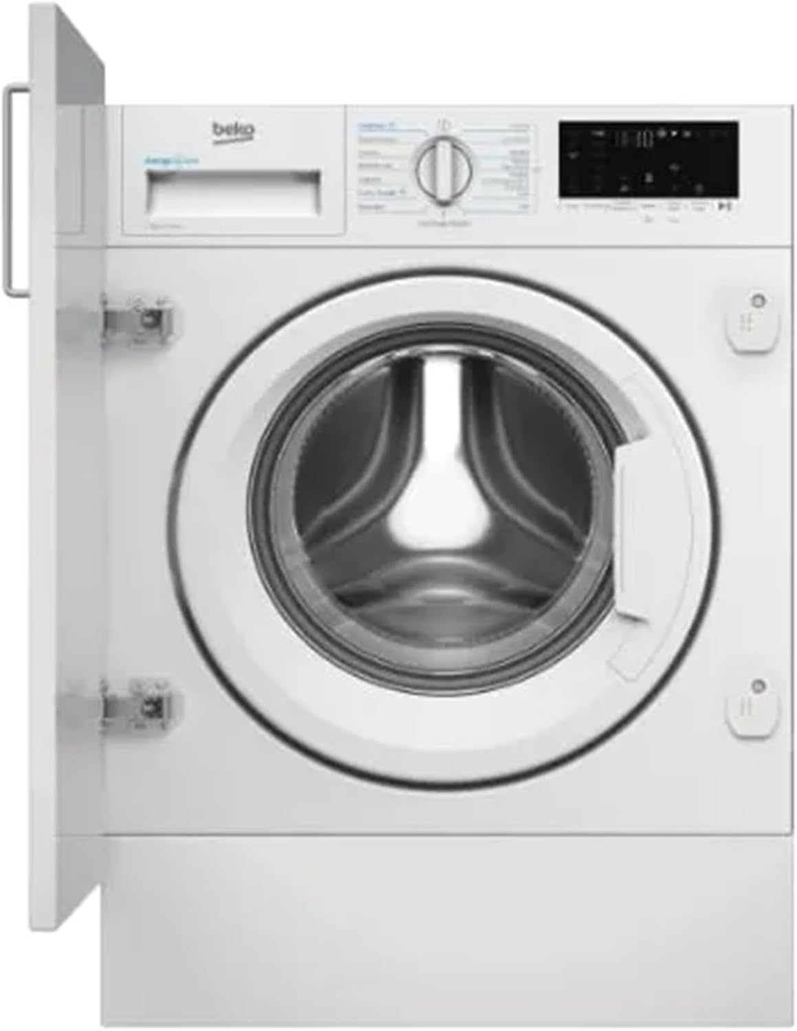 Beko, Lavatrice, WIT8A4BW, 8 kg, 82 x 60 x 55 cm, 70 dB, Bianco, acciaio inox, motore inverter