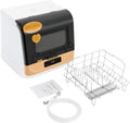 Tavolo, AVRONBZ, 45 × 40 × 44,8 cm, 55 °C, 220 V, Oro/Bianco, acciaio inox, 6 posti, struttura pieghevole, 3 in 1