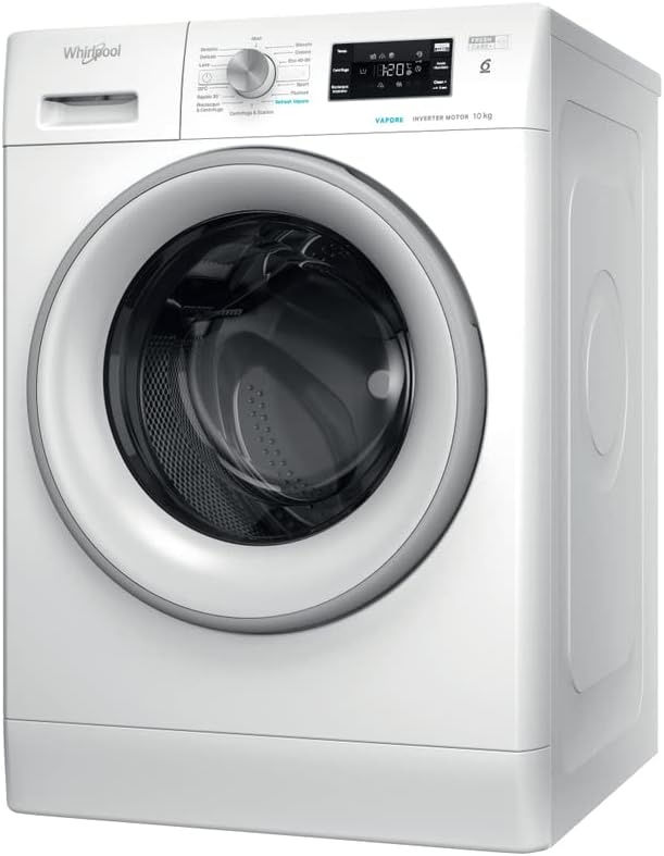 Whirlpool, Lavatrice, 10 kg, 60 cm, 76 dB, Bianco