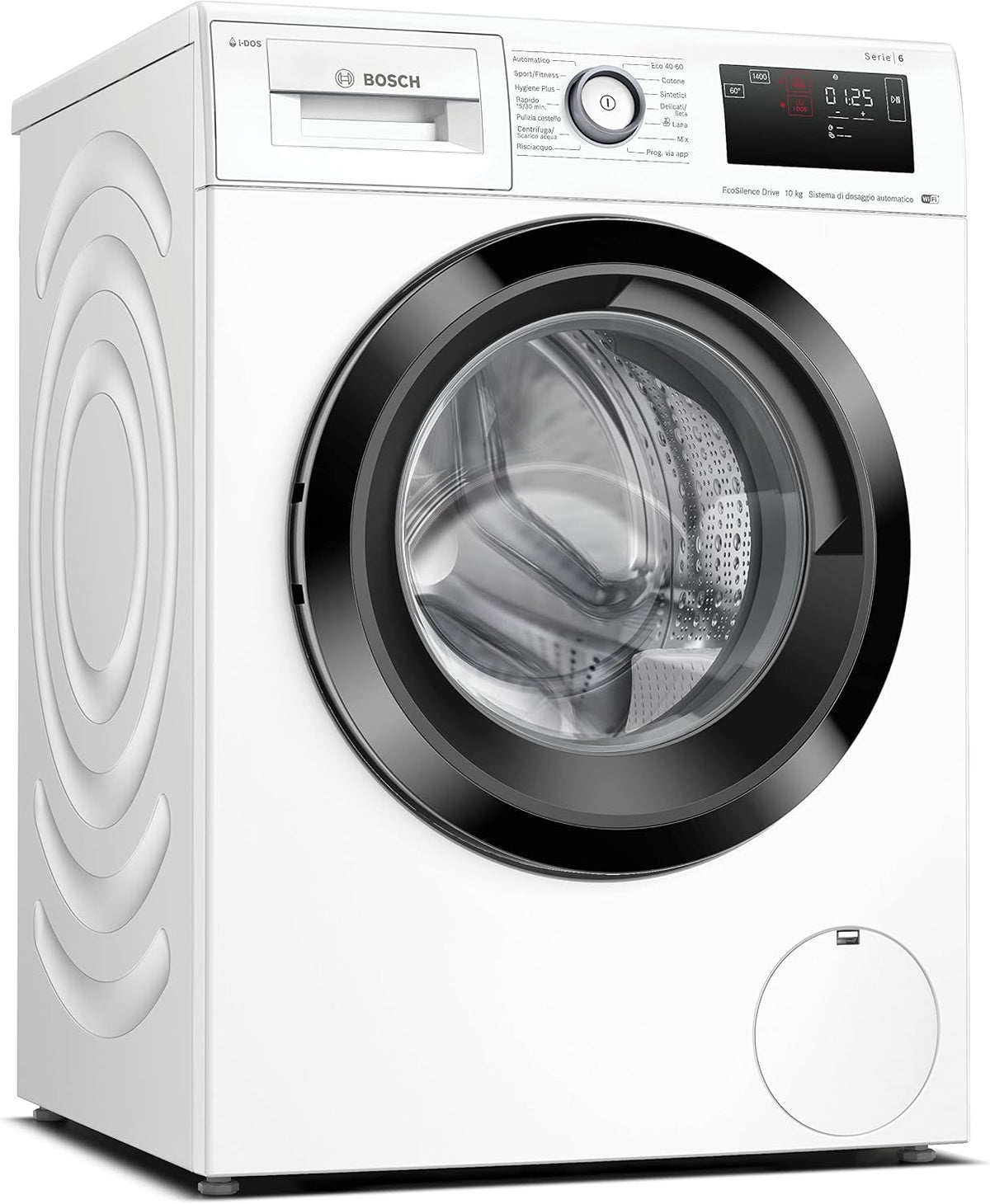 Bosch, Lavatrice, WAL28PH1IT, 10 kg, 1400 rpm, 60 cm, Bianco