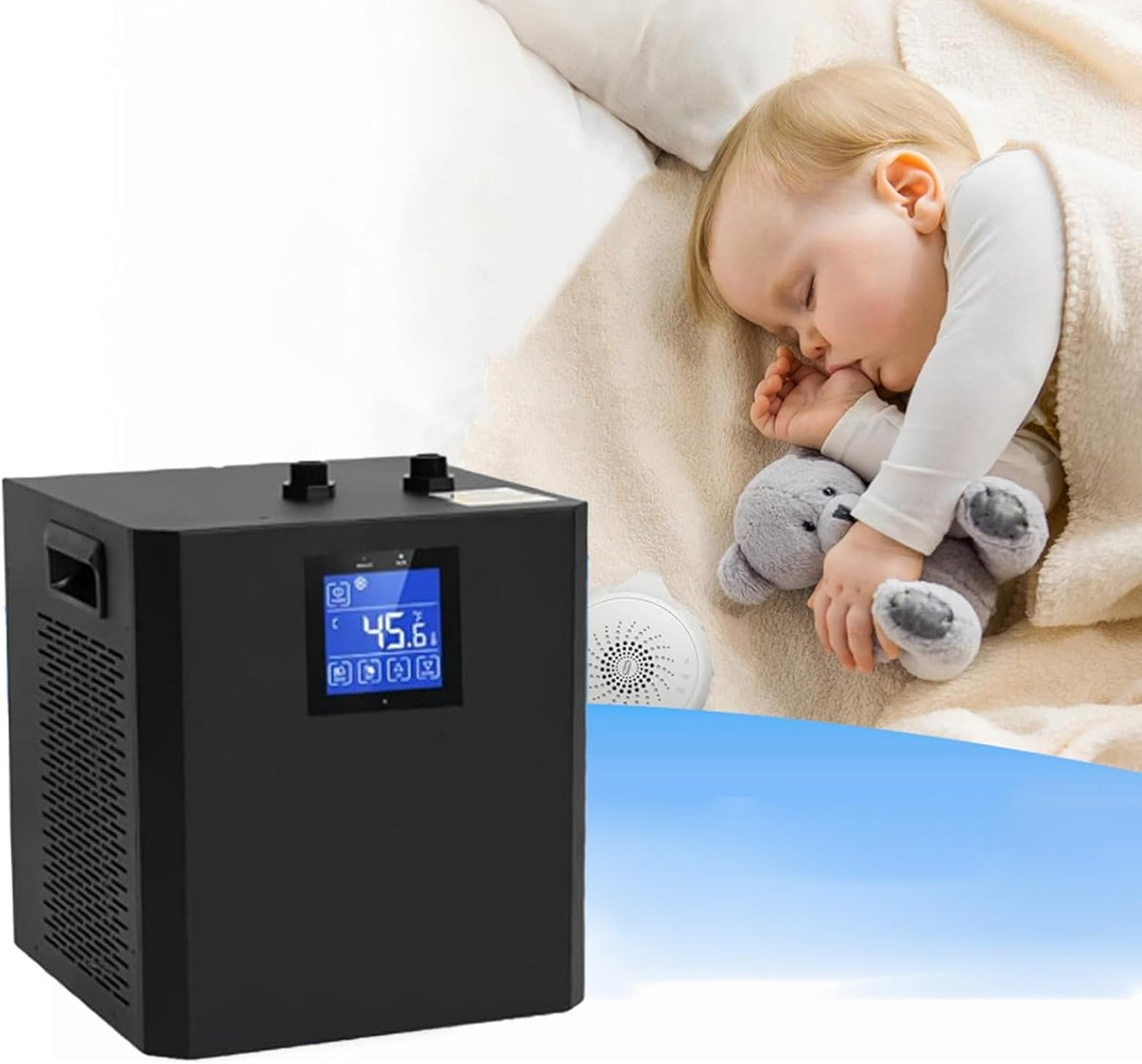 Condizionatore portatile, 5,6 °C, 600 W, 35,6 cm, Bianco, telecomando