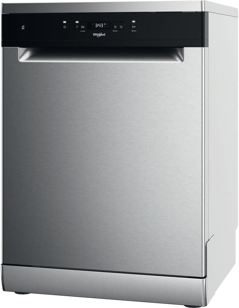 Whirlpool, Lavastoviglie, WH4FFC14BN6X, 60 cm, 44 dB, 8,9 L, Argento, acciaio inox, illuminazione LED, Wi-Fi