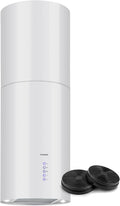 KLARSTEIN, Cappa aspirante, 650 m³/h, 35 x 60 cm, 519 m³/h, Bianco, acciaio inox, illuminazione LED, timer, spegnimento automatico
