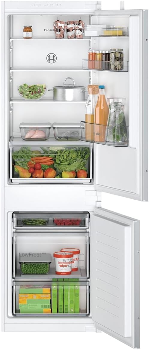 Bosch, Frigorifero, KIV86NSE0, 177,5 x 56 cm, 183 l, Bianco, illuminazione LED
