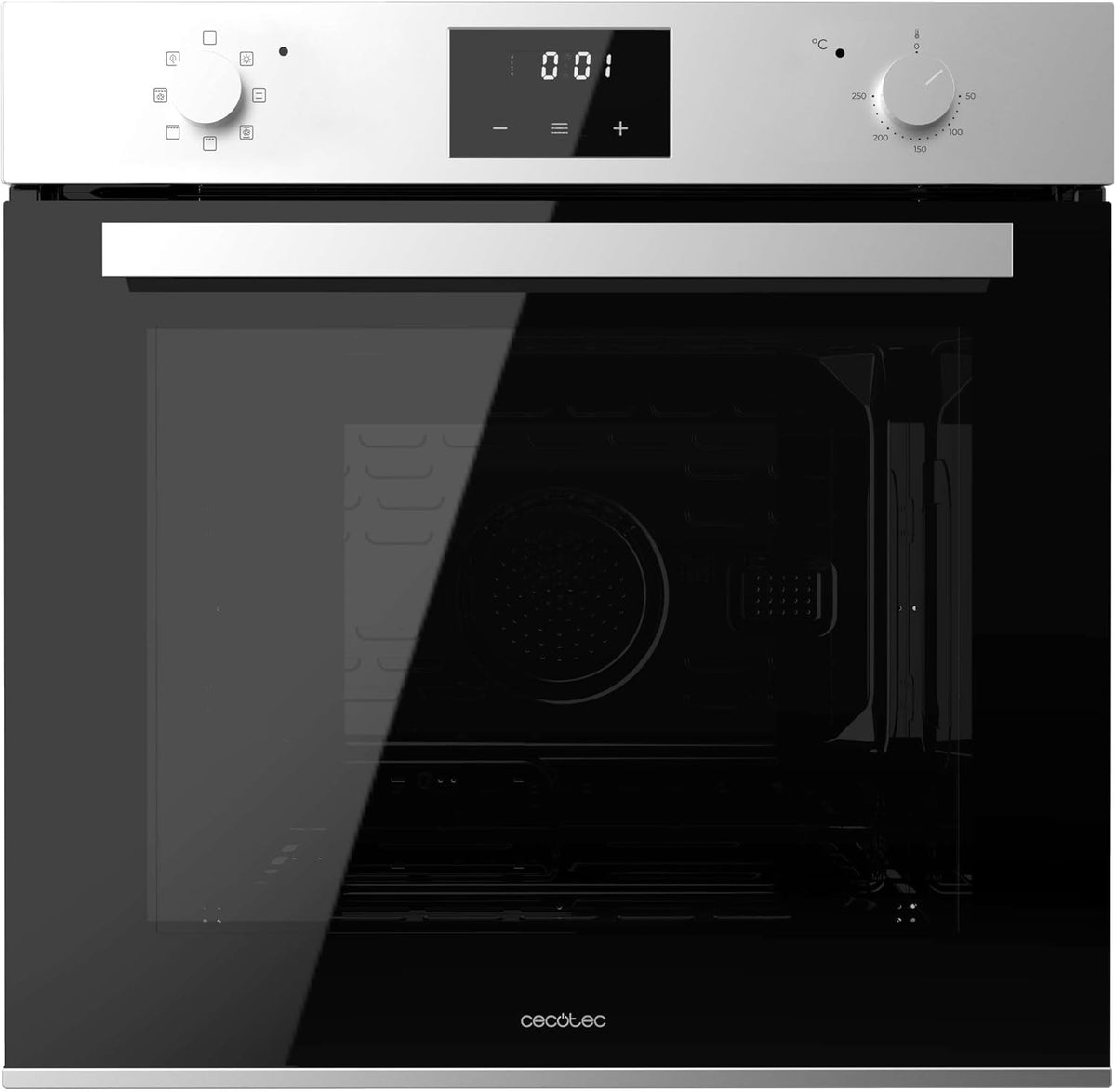 Cecotec, Forno da incasso, M226001, 2800 W, 70 L, Nero/Argento, funzione grill, 7 funzioni