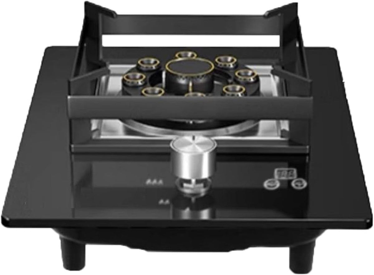 Generico, Piano cottura a gas, 330x430x195 mm, 5,0 kW, 280 mm, Nero, acciaio inox