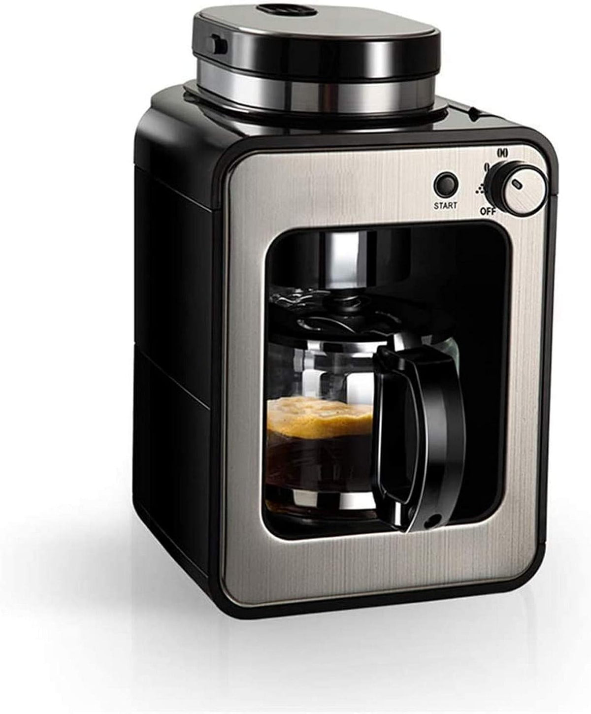 7LiuYueFei6, Macchina da caffè, Nero/Argento, acciaio inox