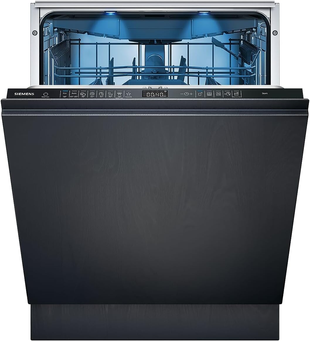 SIEMENS, Lavastoviglie, SN65ZX07CE, 60 cm, 5 cm, 9 litri, Bianco, illuminazione LED