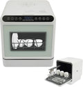 Tavolo, KigerNee, 6 l, 72 °C, 41 x 46 x 46 cm, Bianco, struttura pieghevole, illuminazione LED