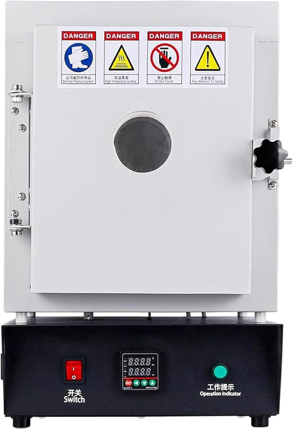 Tavolo, 15 x 15 x 20 cm, 1750 W, 1150°C, Nero/Argento, acciaio inox
