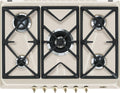 Smeg, Piano cottura a gas, SRV876AVOGH2, 2,55 kW, Nero