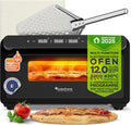 Tavolo, TurboTronic By Z-LINE, 430 °C, 31 cm, 2000 W, Nero/Argento, acciaio inox, timer