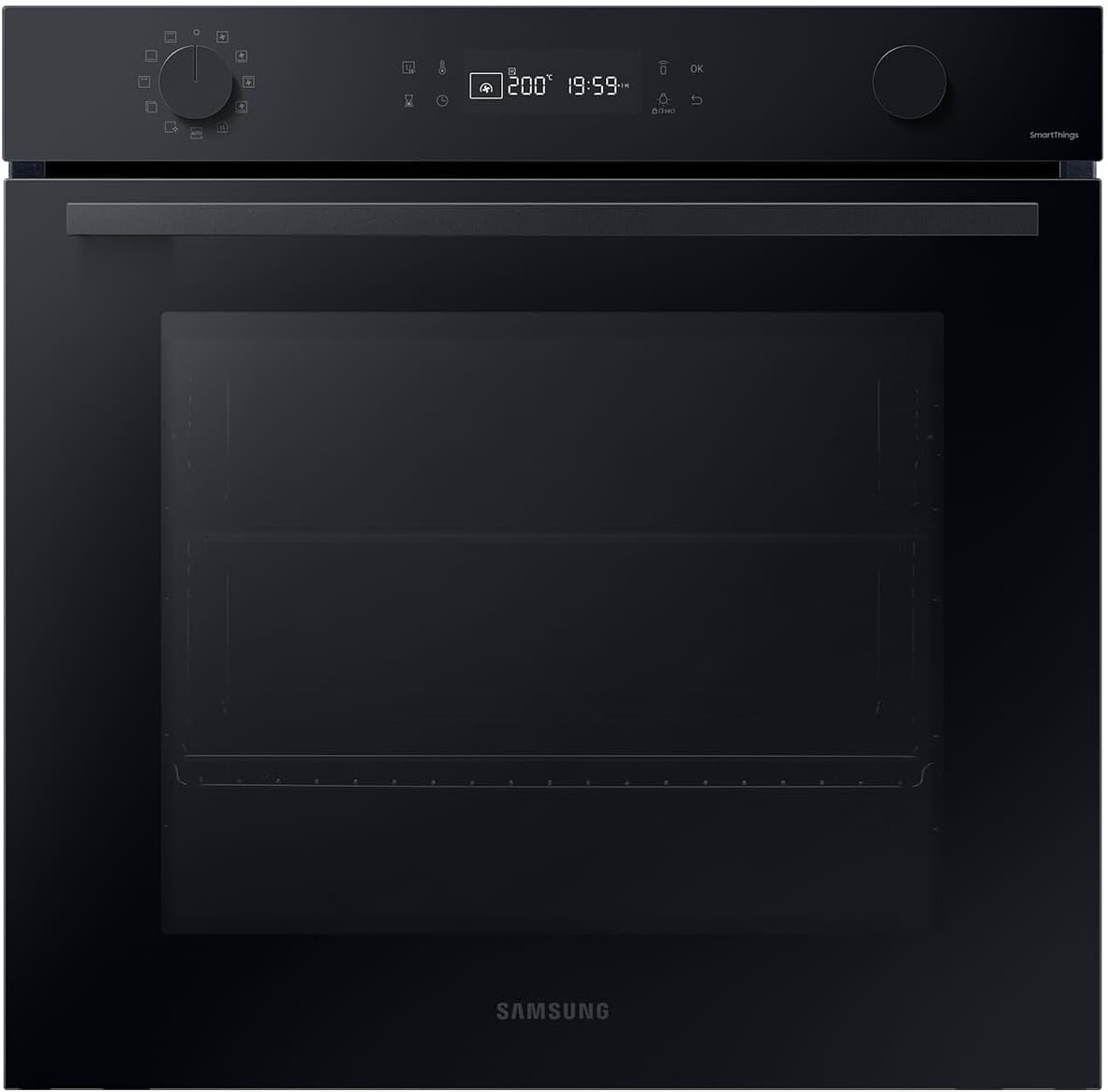 Samsung, Forno da incasso, NV7B41307AK, 60 Cm, 76 Litri, Nero, Wi-Fi, funzione grill