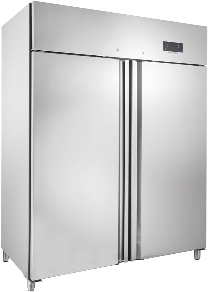 GastroHero, Congelatore, 1480 x 830 x 1960 mm, 1350 litri, 18 °C, Bianco, acciaio inox, illuminazione LED