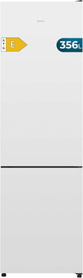 Cecotec, Frigorifero combinato, 356 L, 200 cm, 59,5 cm, Bianco, acciaio inox, illuminazione LED, No Frost, motore inverter