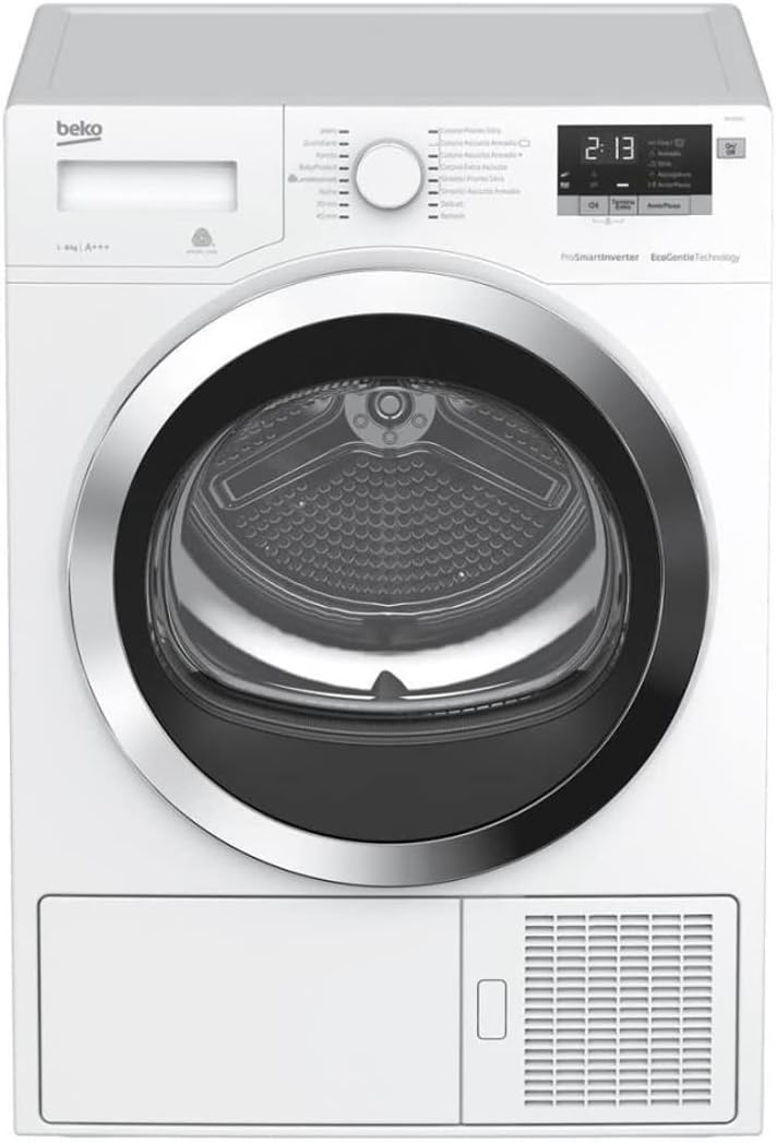 Beko, Asciugatrice, DRY833CI, 8 kg, 84,6 x 59,5 x 65,4 cm, Bianco, pompa di calore