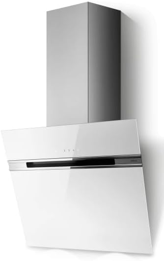 Elica, Cappa aspirante, WH/A/60, 757 m³/h, 2,5 W, 598 mm, Bianco, acciaio inox, illuminazione LED, Bluetooth, Wi-Fi, timer, spegnimento automatico
