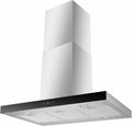 Cappa aspirante, CH44199IX-21, respekta, 90 cm, 200 cm, 150 mm, Argento, acciaio inox, illuminazione LED, timer
