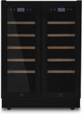 LES PETITS CHAMPS, Cantinetta vino, CAVCEDB42, 42 bottiglie, 5-20°C, 126 litri, Nero, acciaio inox, illuminazione LED, No Frost
