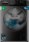 Lavatrice, Cecotec, 9 kg, 2000 W, 1400 Giri/Min, Bianco, illuminazione LED, motore inverter