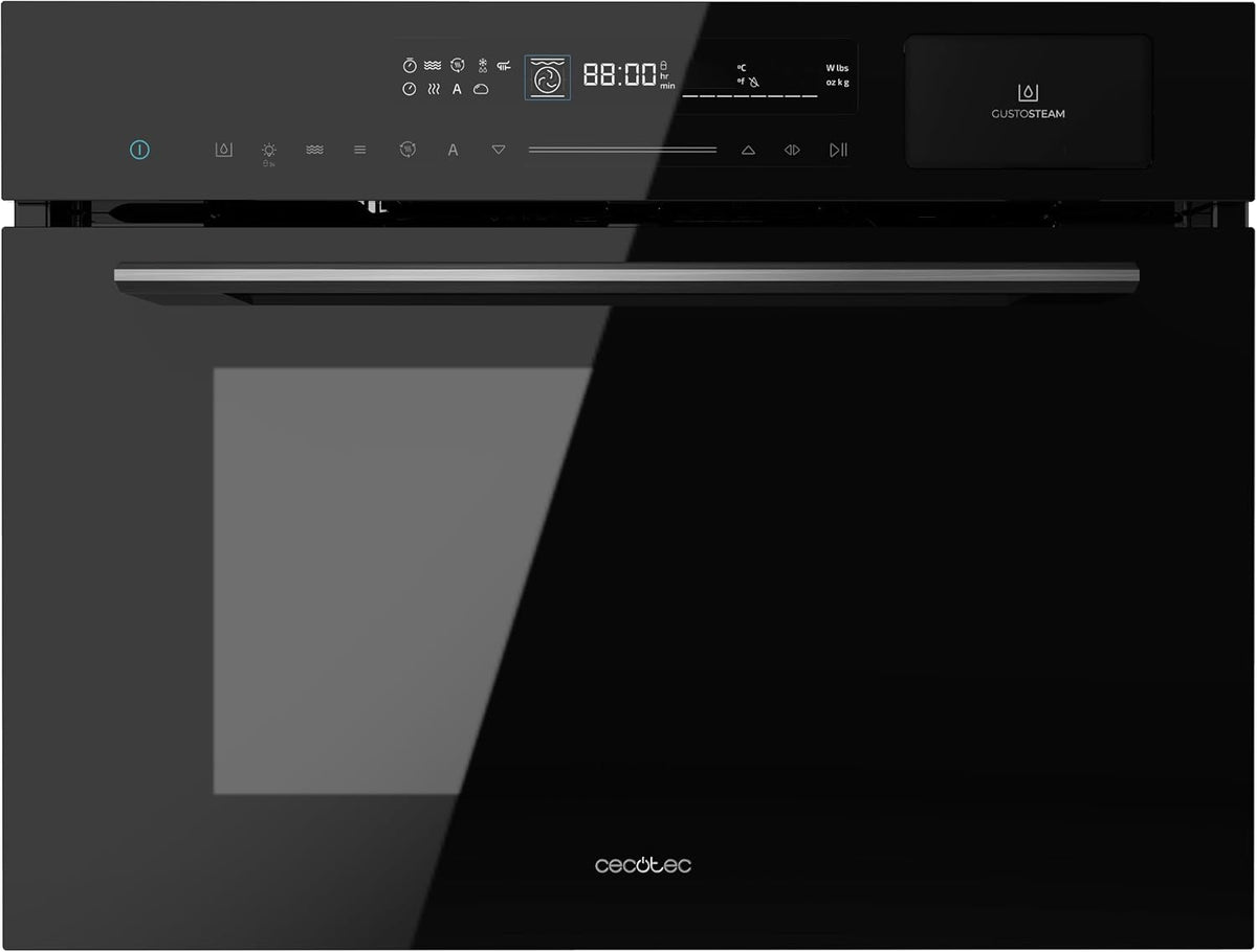 Cecotec, Forno a microonde, MWS704500, 60 x 45 cm, 3000 W, 50 L, Nero, timer, funzione grill, 20 funzioni