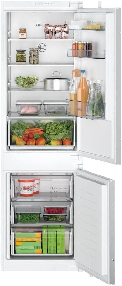 Bosch, Frigorifero combinato, KIN86NSE0, 260 litri, 177,5 x 56 x 55 cm, Bianco, No Frost