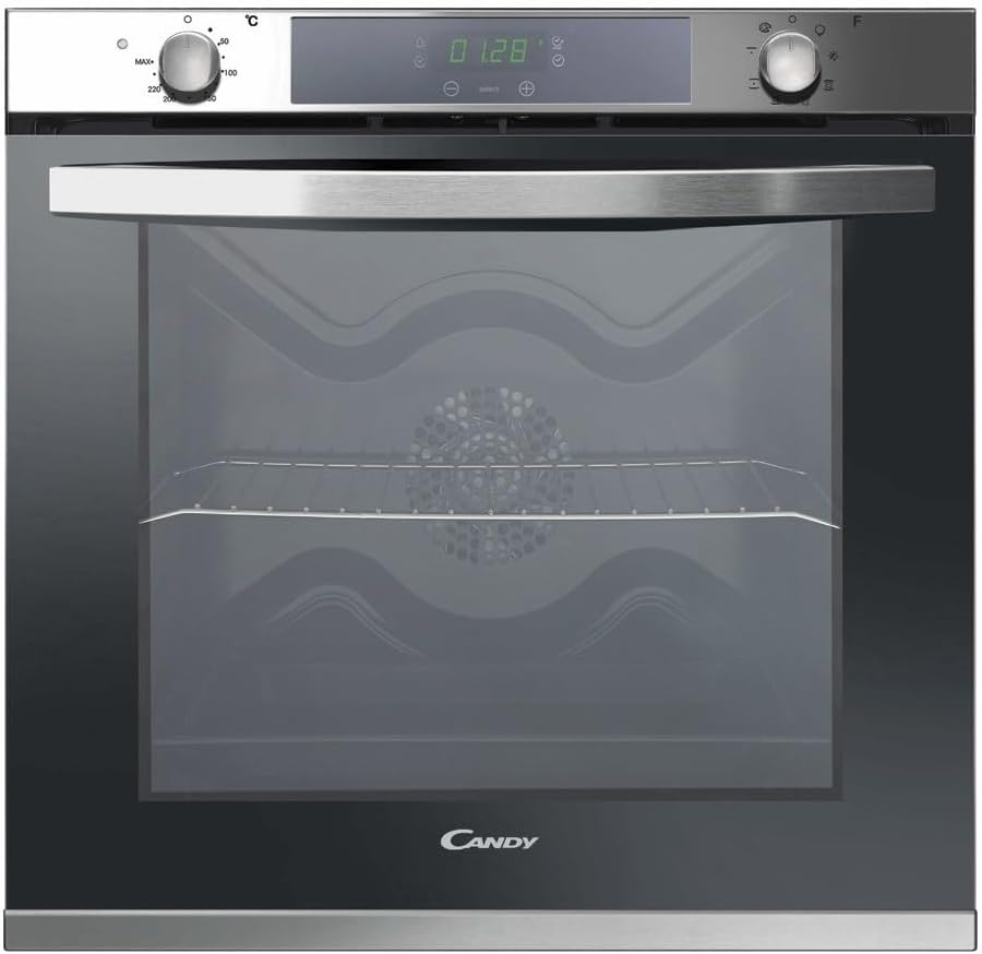 CANDY, Forno da incasso, CELF609X, 5x57 cm, 80 Litri, Argento, acciaio inox, funzione grill, 8 funzioni