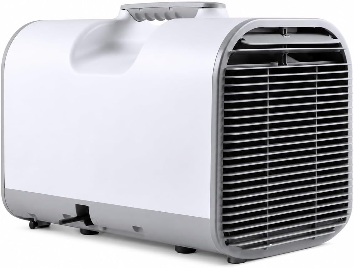 GZGHRZQS, Condizionatore, 420 W, 50×28×30 cm, 4095 BTU, Nero, illuminazione LED, telecomando, timer
