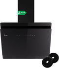 KKT KOLBE, Cappa aspirante, SOLO6005S, 60 cm, Nero, illuminazione LED, spegnimento automatico