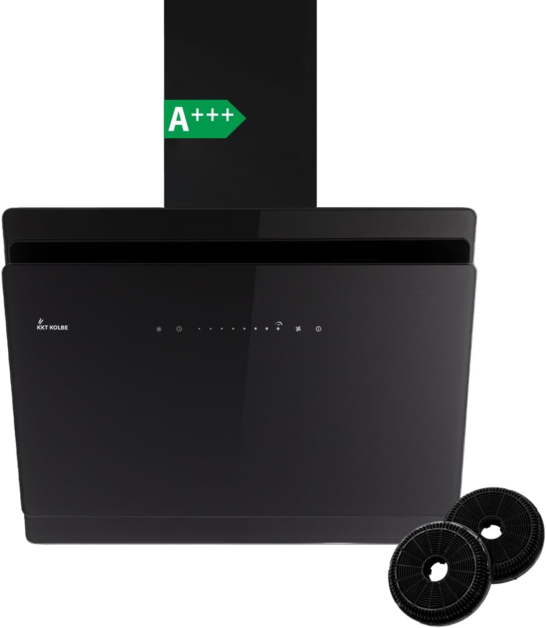 KKT KOLBE, Cappa aspirante, SOLO6005S, 60 cm, Nero, illuminazione LED, spegnimento automatico