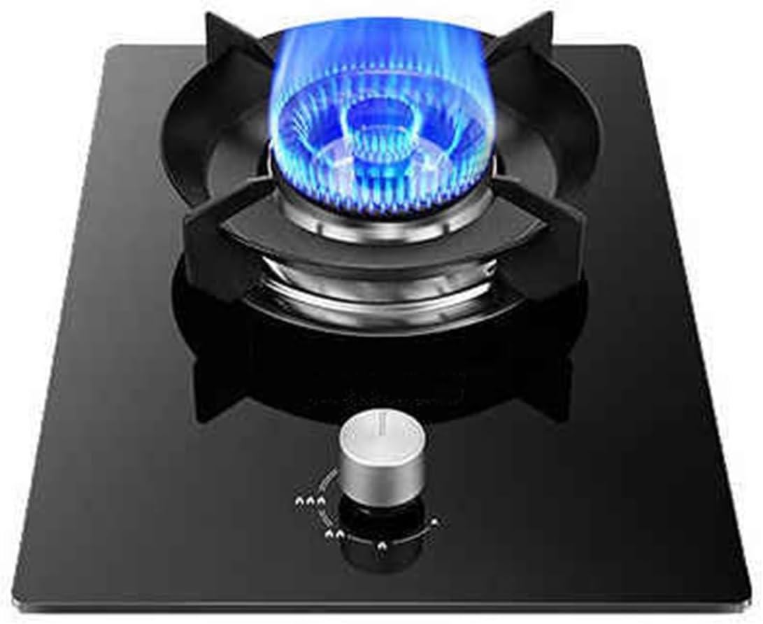 CQCCQ, Piano cottura a gas, 45x32x16,2 cm, 2 cm, Nero, acciaio inox