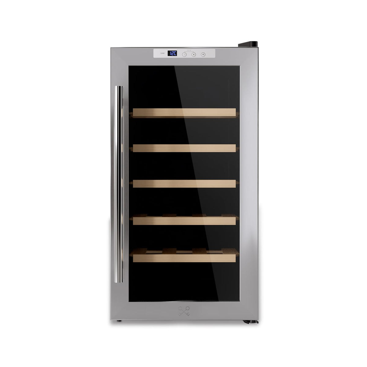 LES PETITS CHAMPS, Cantinetta vino, CAVC18, 18 bottiglie, Nero, illuminazione LED, protezione UV