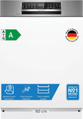 Lavastoviglie, SMI6ECS12E, Bosch, 50 °C, 42 dB, 81,5 cm, Argento, 4 funzioni
