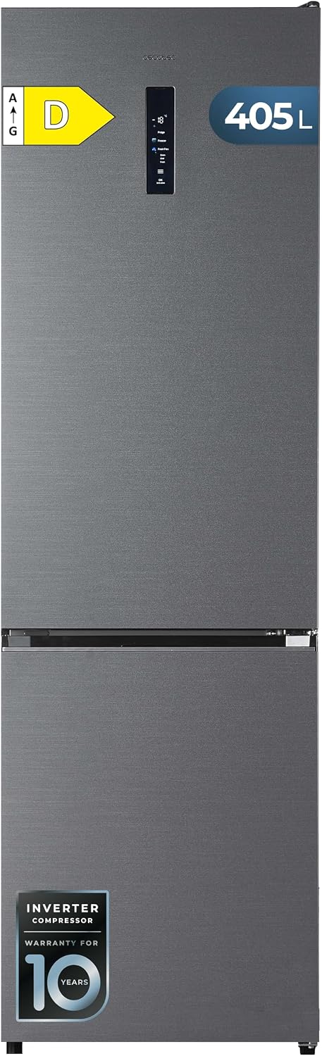 Cecotec, Frigorifero, 37 dB, Nero, acciaio inox, motore inverter