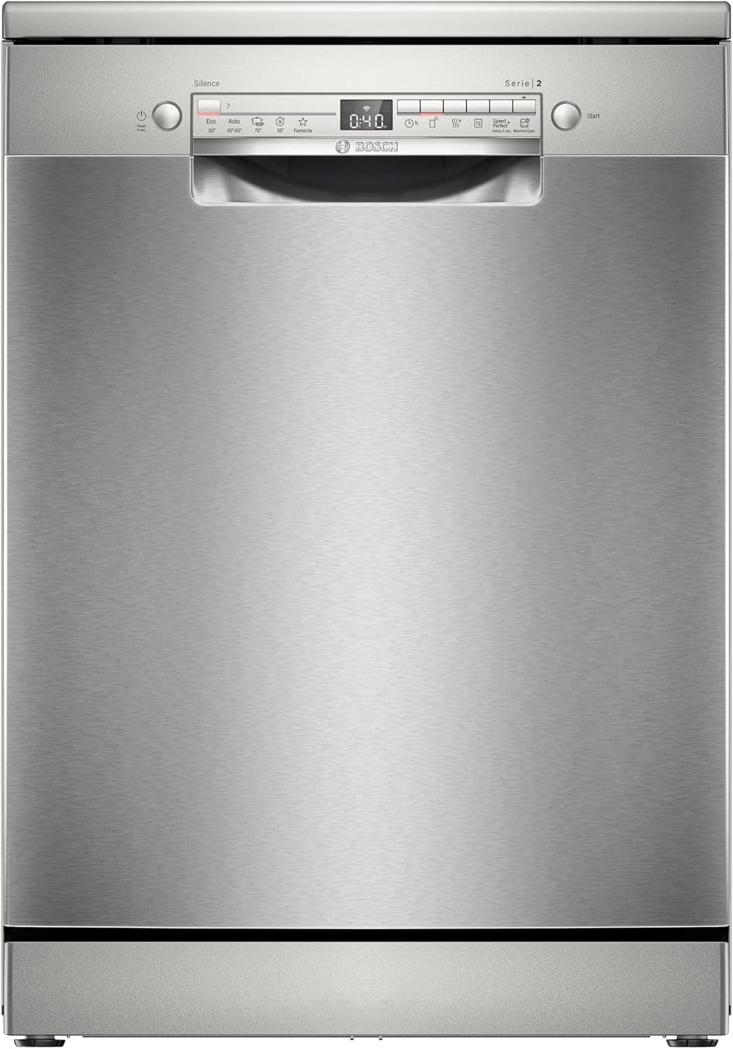 Bosch, Lavastoviglie, SMS2HTI06E, 50 °C, 46 dB, 84,5 cm, Argento, 4 funzioni