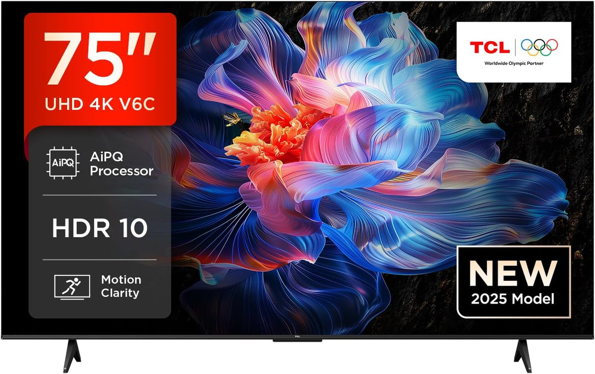 TCL, Smart TV, S55HE, 220 W, Nero, illuminazione LED, funzionamento senza fili