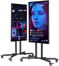 HYQNG, Totem pubblicitario digitale, 32 pollici, 240 V, Nero, telecomando