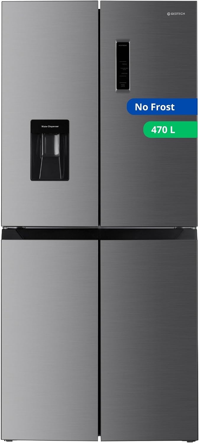 GEDTECH, Frigorifero, GMP470IXT, 470 L, Argento, acciaio inox, No Frost