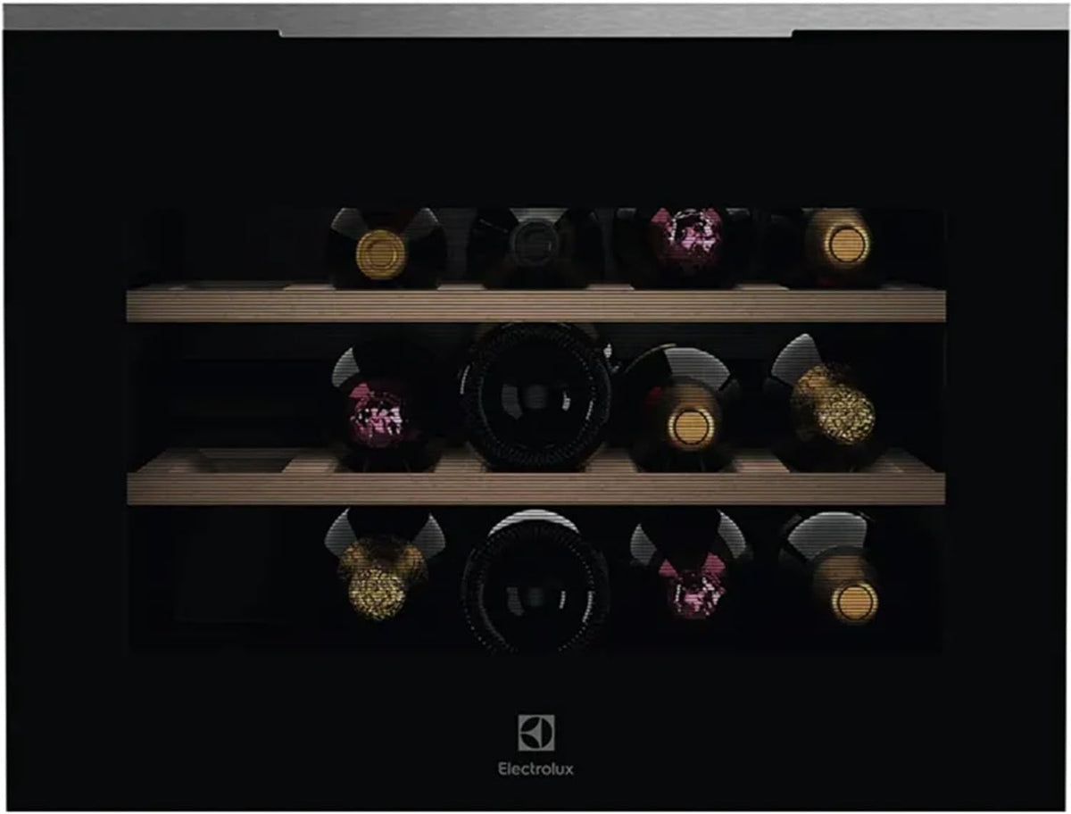 Electrolux, Cantinetta vino, KBW6X, 15 Bottiglie, 1,8 m, 554 mm, Nero, illuminazione LED