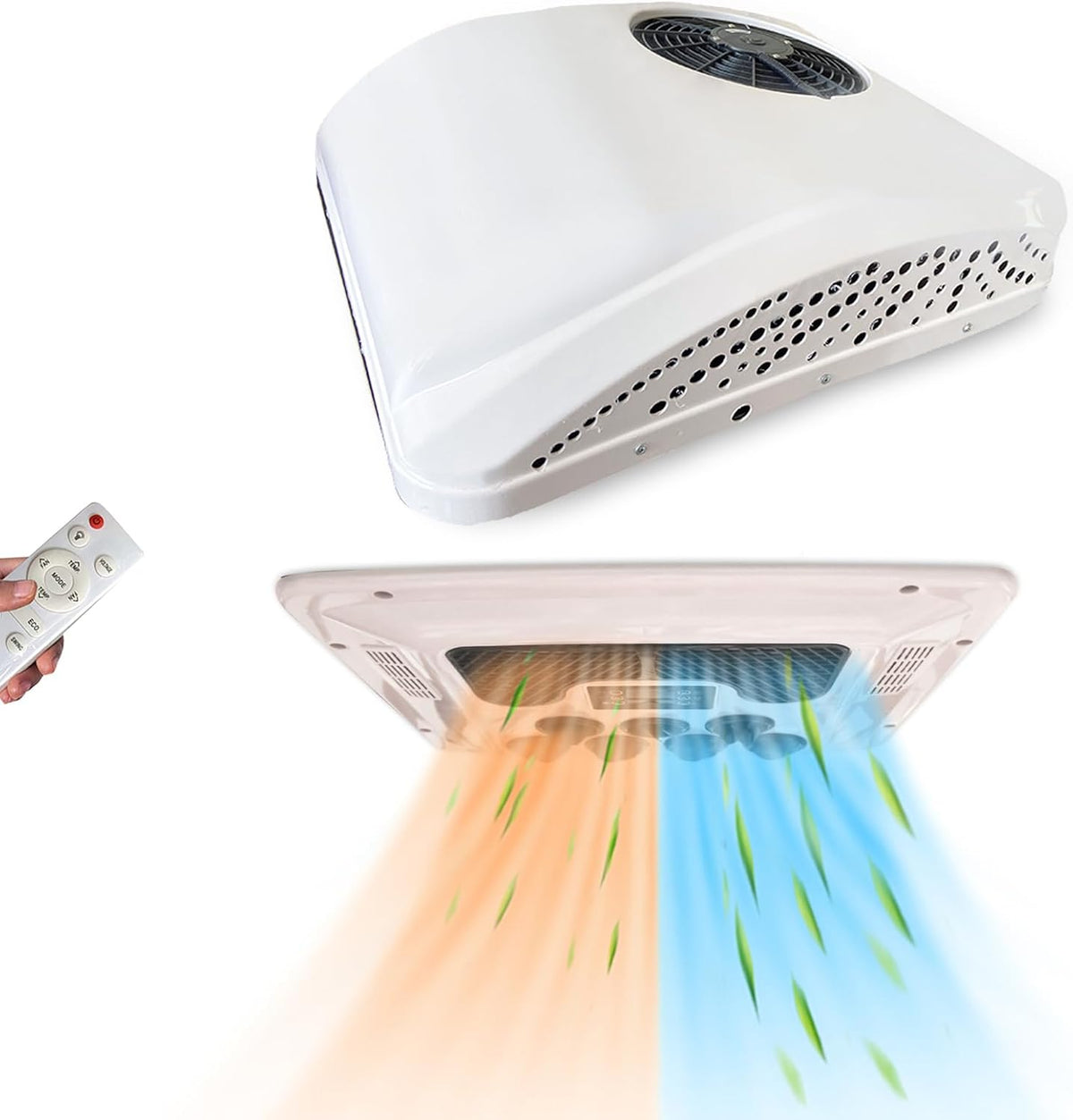 Condizionatore, Bailigo, 12 V, 4000 BTU, 750 W, Bianco, motore inverter