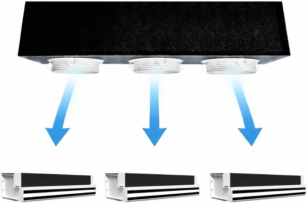 GM TERMOIDRAULICA.IT IL TUO CLIMA, Condizionatore, 300 mm, 150 mm, 30 mm, Bianco, alluminio