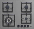 Elleci, Piano cottura a gas, 600 mm, 510 mm, 45 mm, Nero, timer