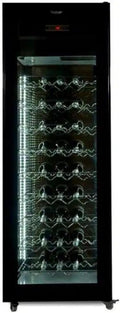 Cantinetta vino, Datron, 81 Bottiglie, 18°C, Nero, illuminazione LED