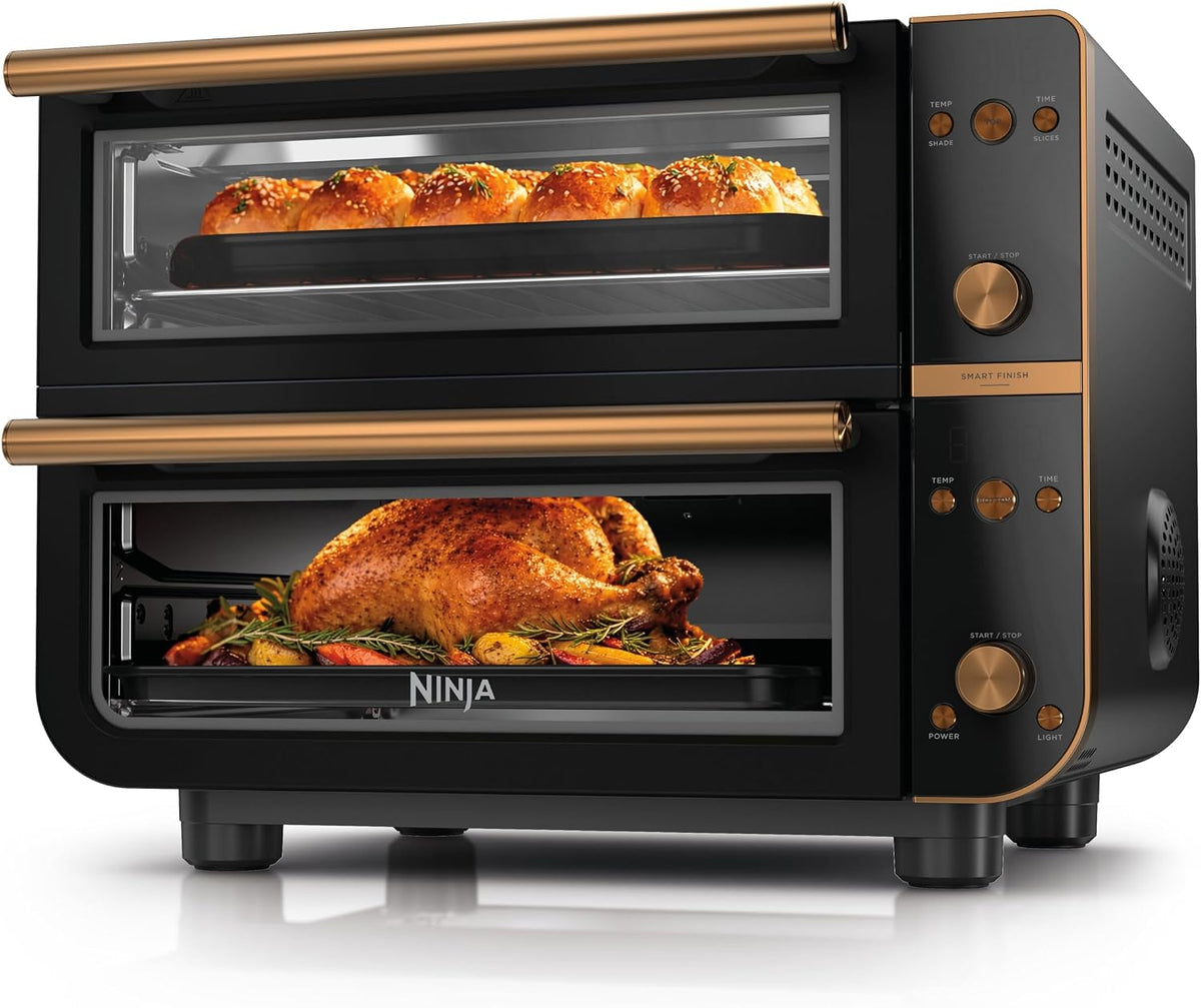 Forno elettrico, Ninja, Nero/Argento, Airfryer, 2 in 1